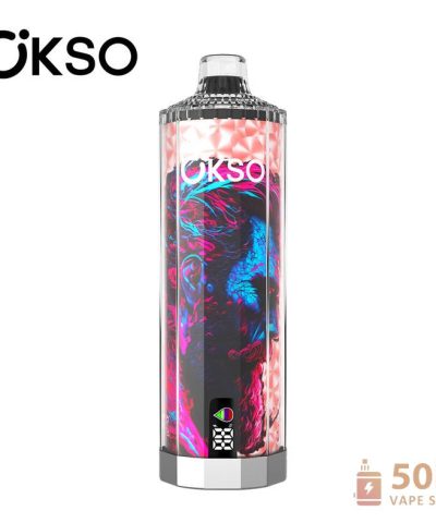 OKSO Shisha Hookah Mega 50K Vape na jedno použití - dobíjecí 50 000 puffů