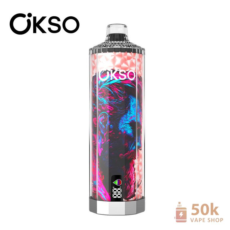 OKSO Shisha Hookah Mega 50K Vape na jedno použití - dobíjecí 50 000 puffů