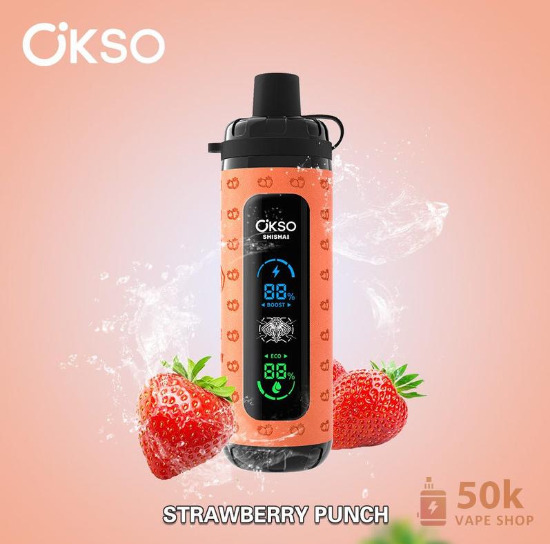 OKSO Shisha Max 40000 Puffs Disposable Vape - Rechargeable Mesh Coil Device - Afbeelding 5