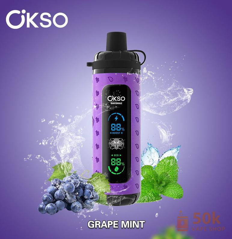 OKSO Shisha Max 40000 Puffs Wegwerp Vape - Oplaadbaar Mesh Coil Apparaat