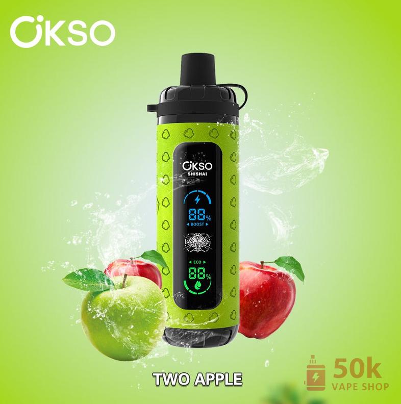 OKSO Shisha Max 40000 Puffs Disposable Vape - Rechargeable Mesh Coil Device - Afbeelding 4