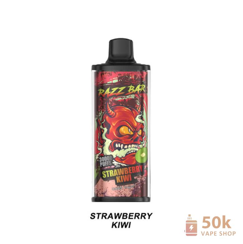 Razz Bar 30000: 30,000 Puffs Rechargeable Disposable Vape with Oil Refillable - Vaizdas 2