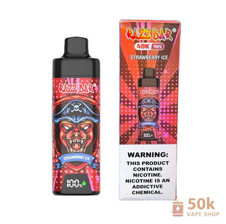 Razz Bar NEW 40000 Disposable Vape | 40K Puffs, LED Display & Rechargeable - Kép 4