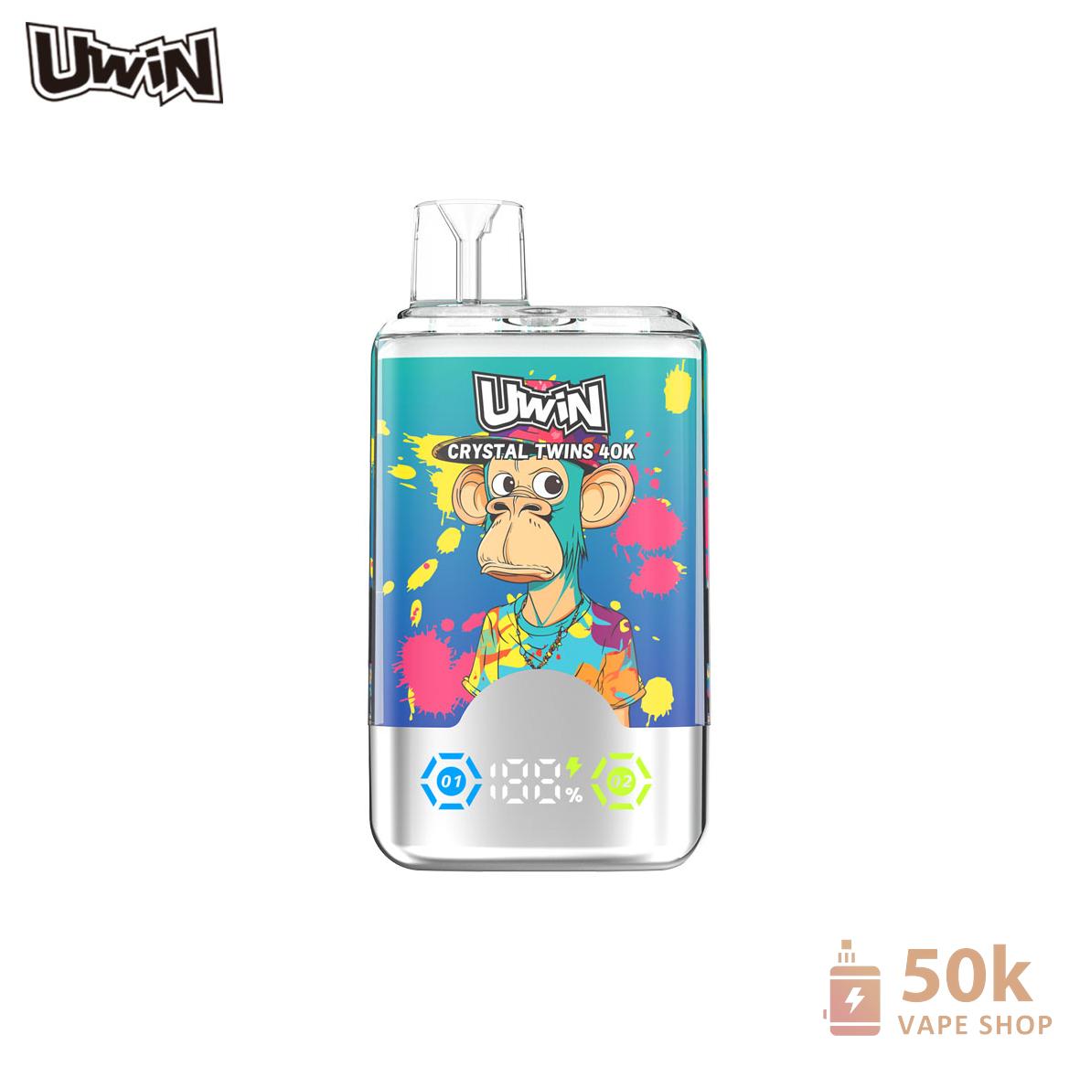Uwin Crystal Twins 40000 Disposable Vape - 40K Puffs, Rechargeable - зображення 6