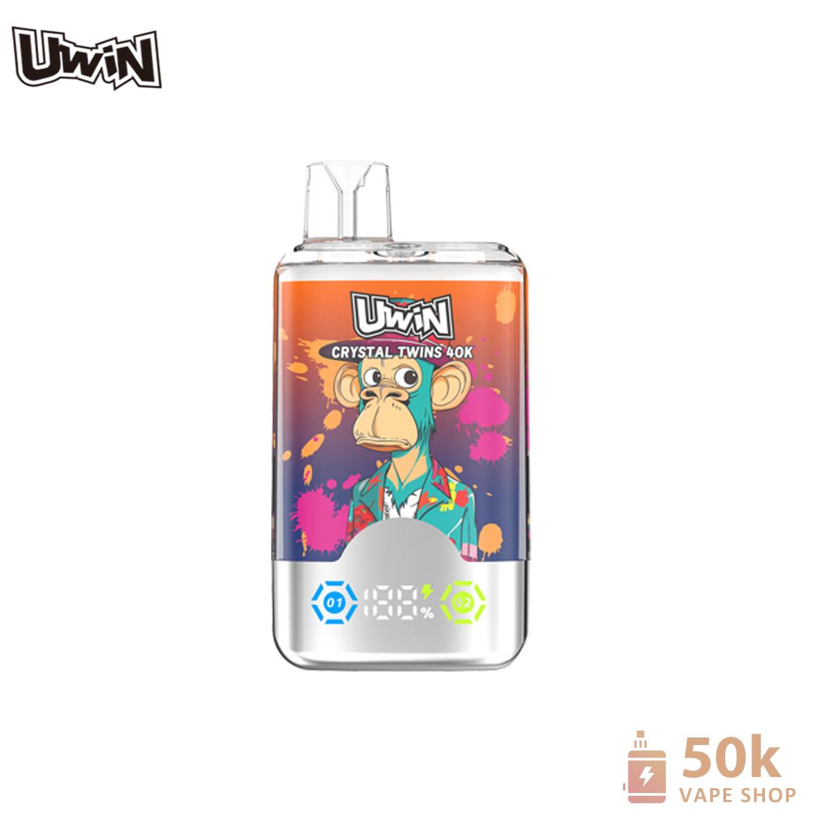 Uwin Crystal Twins 40000 Disposable Vape - 40K Puffs, Rechargeable - зображення 2