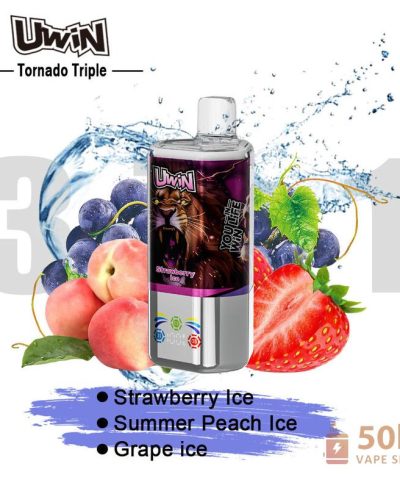 Vue alternative de Uwin Tornado Triple 60K Disposable Vape - Triple Flavor, 60K Puffs
