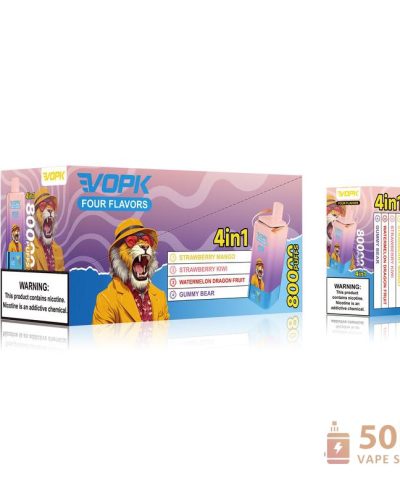 VOPK 80000 Puffs za enkratno uporabo - 4 načini okusa, 650mAh za polnjenje