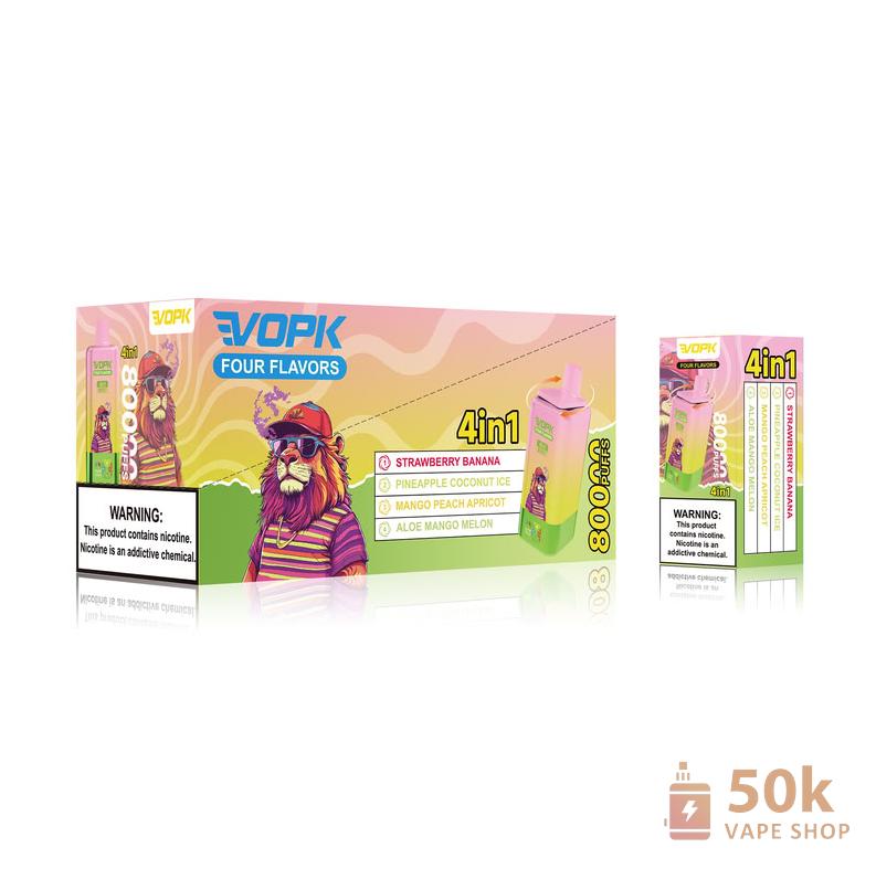 VOPK 80000 Puffs Disposable Vape - 4 Flavor Modes, 650mAh Rechargeable - Kép 5