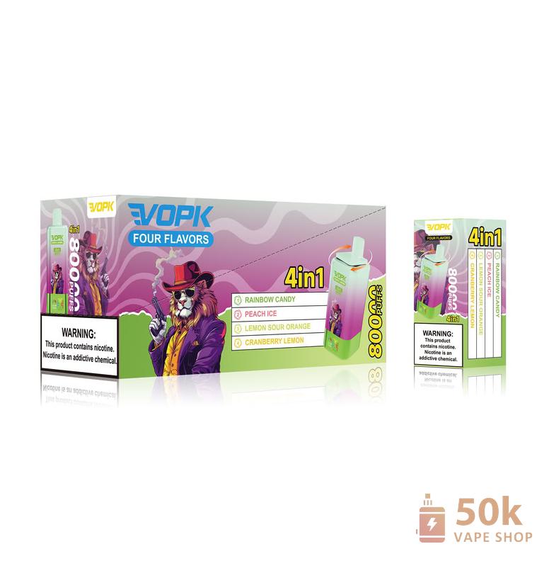 VOPK 80000 Puffs Disposable Vape - 4 Flavor Modes, 650mAh Rechargeable - Kép 2