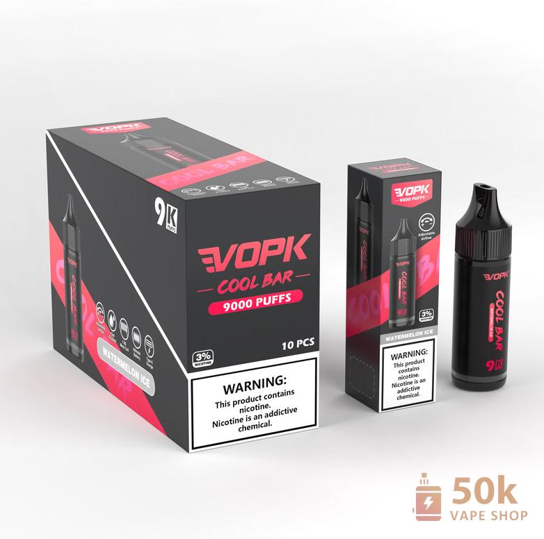 VOPK Cool Bar 9000 Puffs Disposable Vape Pen - 10 Flavors, Rechargeable - Obraz 2