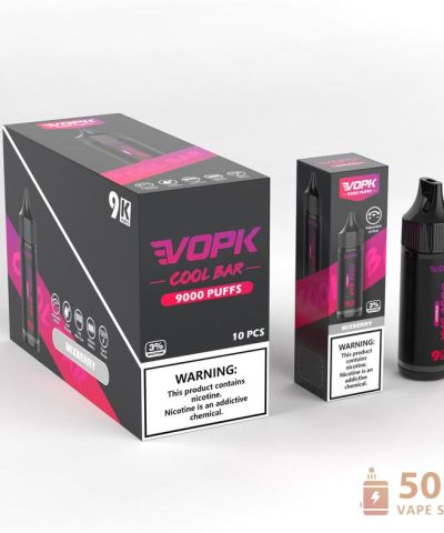 VOPK Cool Bar 9000 Puffs jednorázové vape pero - 10 příchutí, dobíjecí