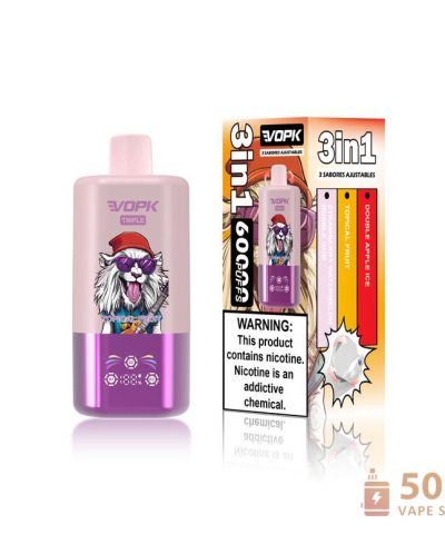 Alternativní pohled na VOPK-TRIPE 60000 Puffs Triple Flavor Disposable Vape | 54mL & Rechargeable