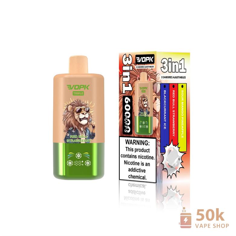 VOPK-TRIPE 60000 Puffs Triple Flavor Disposable Vape | 54mL & Rechargeable - Εικόνα 6