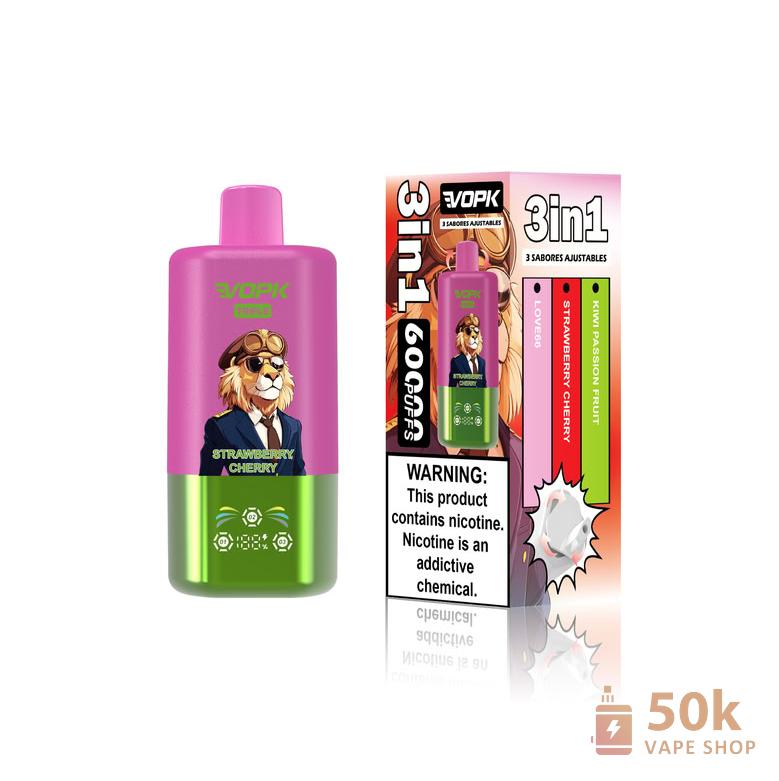 VOPK-TRIPE 60000 Puffs Triple Flavor Vape μίας χρήσης | 54mL & Επαναφορτιζόμενη