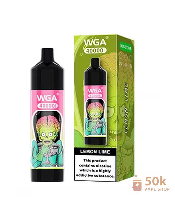 WGA 40000 Dobíjecí plnitelná vape s dvěma příchutěmi a mini reproduktorem