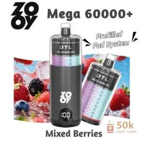 Alternativní pohled na ZOOY MEGA 60000 Kit - Prefilled Pod System with 60K Puffs & Smart Screen