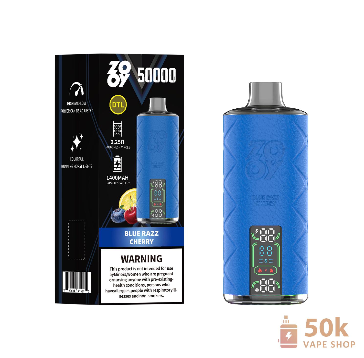 Zooy Shisha 50000 Puffs Disposable Vape - Quad Coil & Rechargeable - Obrázek 6