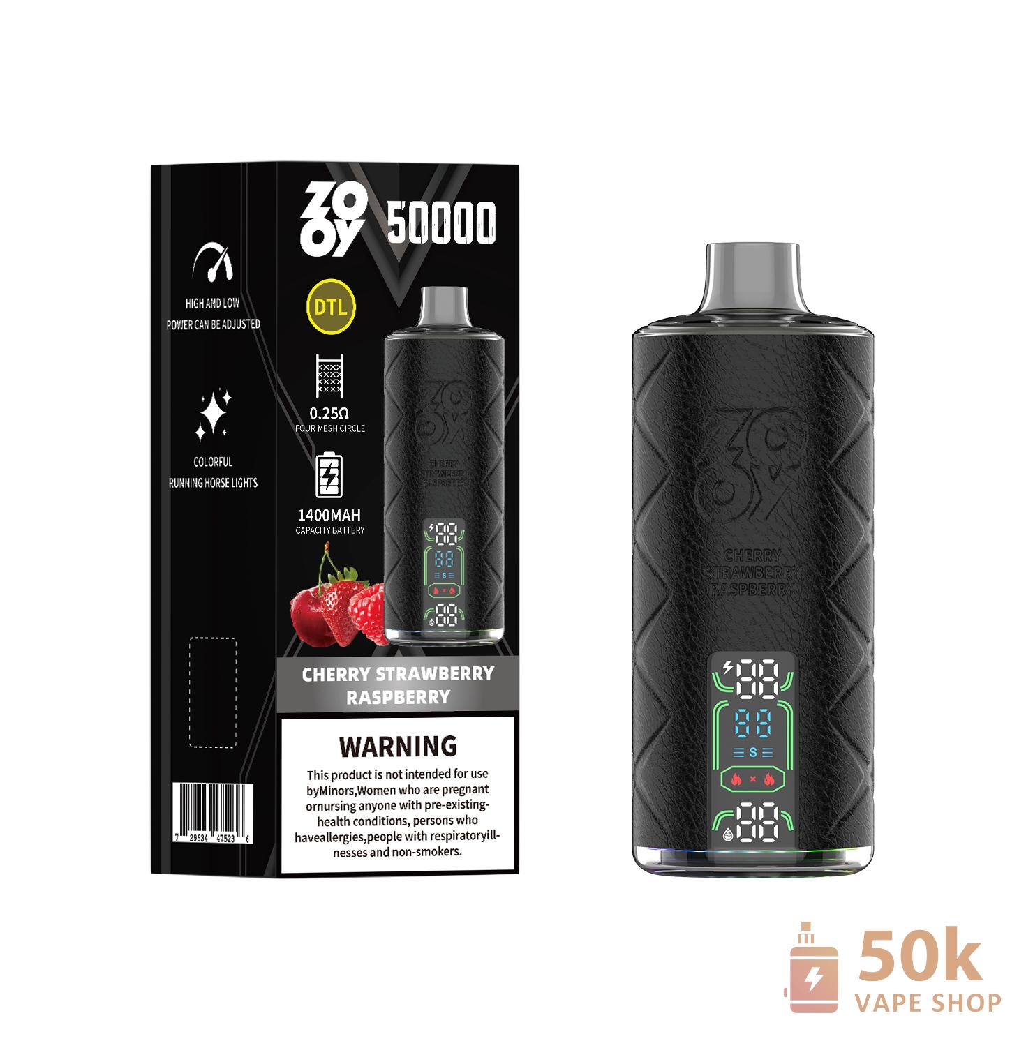 Zooy Shisha 50000 Puffs Disposable Vape - Quad Coil & Rechargeable - Obrázek 5