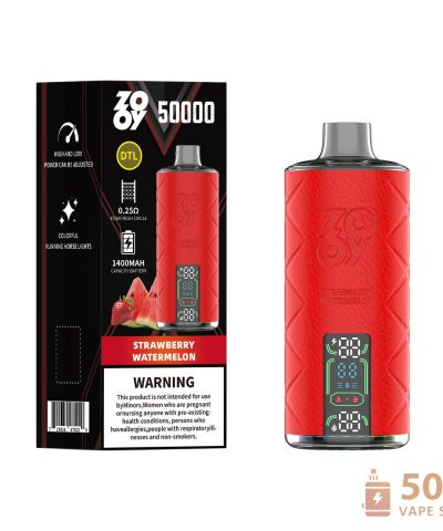 Zooy Shisha 50000 Puffs Vape na jedno použití - Quad Coil & Rechargeable