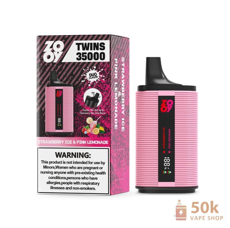 Zooy Twins 35000 Dual Flavor Disposable Vape with 35000 Puffs - Imagem 2