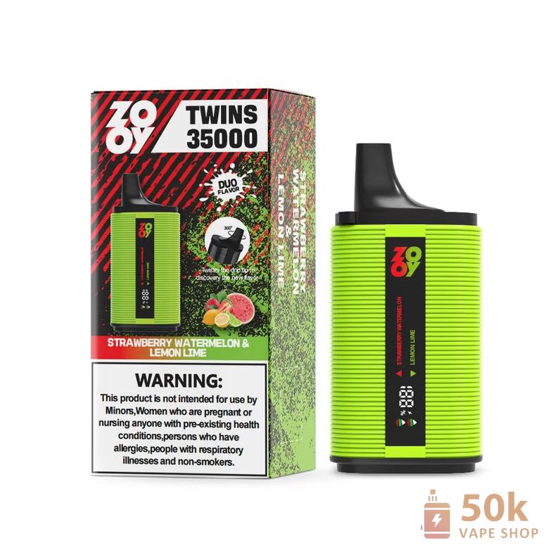 Zooy Twins 35000 Dual Flavor Disposable Vape with 35000 Puffs - Imagem 6