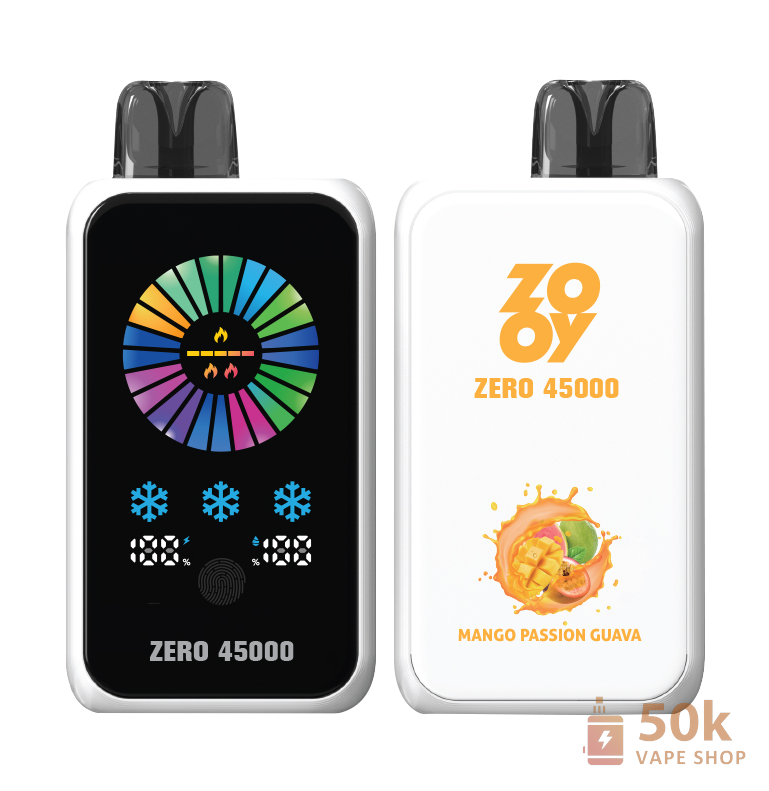 ZOOY Zero 45000 ICE-NIC Control Vape za enkratno uporabo | 45000 Puffs